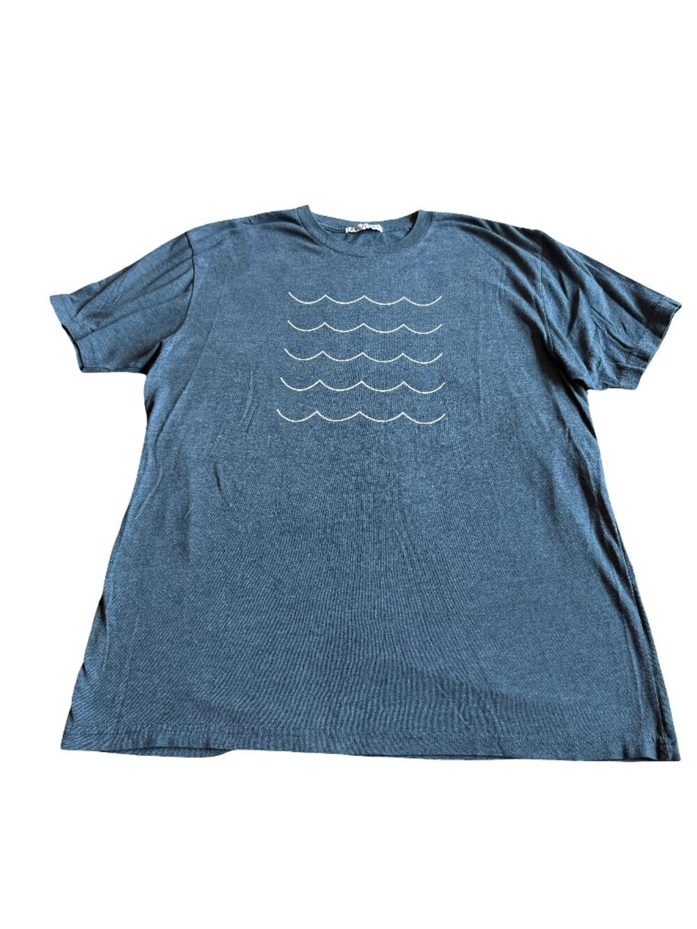 A Salty Soul Blue Wave T-Shirt Stretch Casual Beach Brand Size Medium Men's